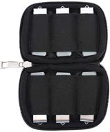 📦 secure & versatile usb flash drive case - 6 slot black storage bag for flash drives & electronic accessories (case only) logo