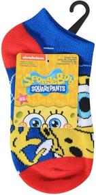 img 2 attached to Fun Nickelodeon Boys Spongebob Squarepants No Show Socks for Active Kids!