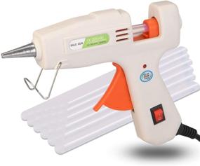 img 4 attached to 🔥 20W Hot Glue Gun with 30 Glue Sticks - Fast Heating for DIY Small Craft Projects, Home Repairs - White