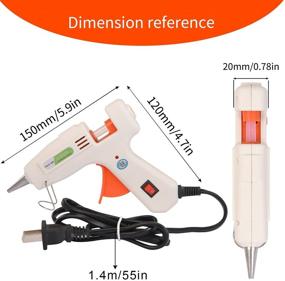 img 2 attached to 🔥 20W Hot Glue Gun with 30 Glue Sticks - Fast Heating for DIY Small Craft Projects, Home Repairs - White