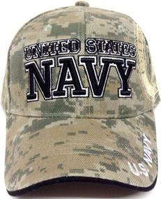 img 3 attached to 🧢 Digital Camouflage Hat Cap for the United States Navy - Text United States Navy