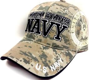 img 2 attached to 🧢 Digital Camouflage Hat Cap for the United States Navy - Text United States Navy