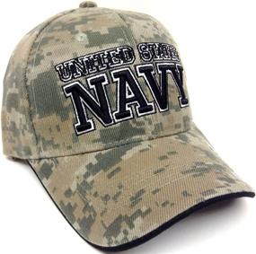 img 4 attached to 🧢 Digital Camouflage Hat Cap for the United States Navy - Text United States Navy