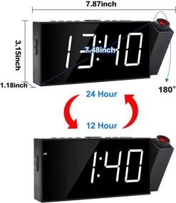 img 2 attached to ⏰ Mesqool Bedroom Projection Alarm Clock