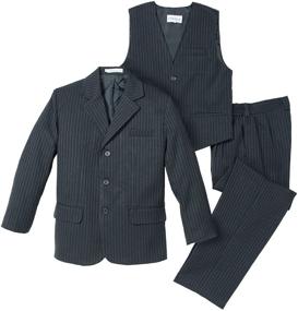 img 4 attached to 👔 Spring Notion Big Boys' Pinstripe Suit Set, Includes 3 Pieces