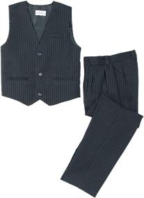 img 3 attached to 👔 Spring Notion Big Boys' Pinstripe Suit Set, Includes 3 Pieces