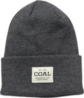 🧣 coal men's the uniform workwear cuffed beanie hat with fine knit logo