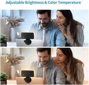 img 3 attached to Enhance your Video Conferencing Experience with Vssoplor Video Conference Lighting Kit - Laptop LED Light with Adjustable Brightness & Color Temperature for Live Streaming, Remote Working, Zoom Meetings, Video Conferencing