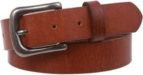 img 2 attached to Grain Vintage Genuine Leather Black Men's Accessories for Belts