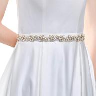 💎 hongmei rhinestone wedding bridesmaid accessories: glamorous belt additions for women's accessories logo