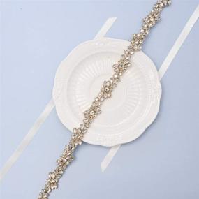 img 2 attached to 💎 HONGMEI Rhinestone Wedding Bridesmaid Accessories: Glamorous Belt Additions for Women's Accessories