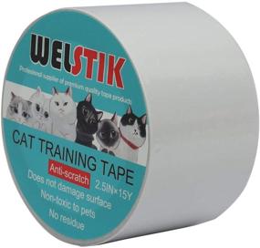 img 3 attached to 🛋️ Efficient WELSTIK Pet Couch Protector - Ultimate Training Tape for Pet Claw Protection on Furniture, Couch, Door, Carpet - Clear 2.5 inches x 15 Yards