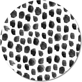 img 4 attached to 🖱️ Britimes Round Mouse Pad: Premium-Textured Polka Dot Print Mat for Productive Work and Gaming