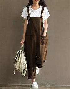 img 3 attached to Aedvoouer Womens Casual Overalls Jumpsuit Women's Clothing for Jumpsuits, Rompers & Overalls