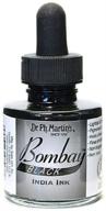 🖤 premium quality dr. ph. martin's bombay india ink - 1.0 oz in classic black shade logo