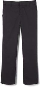 img 4 attached to 👖 Adjustable Girls' French Toast School Uniform Clothing: Pants & Capris
