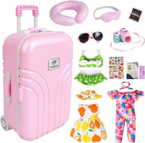 img 4 attached to 🌍 Inch Doll Travel Play Set" - Enhance Your inch Doll's Adventure with This Travel Play Set