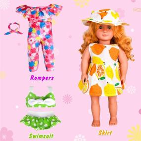 img 1 attached to 🌍 Inch Doll Travel Play Set" - Enhance Your inch Doll's Adventure with This Travel Play Set