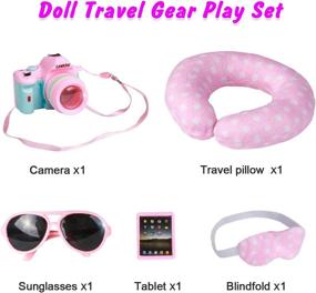 img 2 attached to 🌍 Inch Doll Travel Play Set" - Enhance Your inch Doll's Adventure with This Travel Play Set