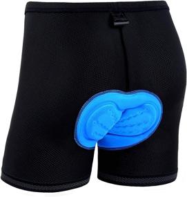 img 4 attached to Ohuhu Men's 3D Padded Cycling Shorts for Bicycles - Black