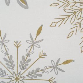 img 2 attached to 🎅 DII Holiday Table Runner: Add Sparkle with Metallic Snowflakes, 14x72 Inches