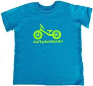 🚲 zippyrooz balance bike tee shirt for boys & girls, toddler & little kids - catch me if you can! logo