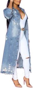 img 3 attached to Belashop Oversized Distressed Boyfriend Windbreaker Women's Clothing