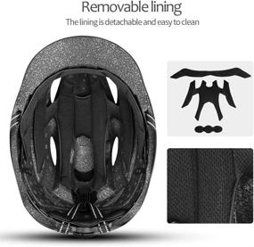 img 2 attached to 🚲 SUNRIMOON Adult Bike Helmets with Rechargeable USB Light - Adjustable Size 22.44-24.41 Inches - Ideal for Urban Commute and Bicycle Cycling