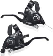 🚲 fomtor 3x7 bike shifters set - 21 speed mountain bike shifters & brake lever - shifter with cables for folding bike, v-brake (1 pair) logo