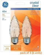 💡 g e lighting #40891 facet fan bulb (pack of 6) - 40w medium screw base - high-quality illumination solution logo