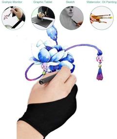 img 3 attached to 🖌️ Pewant Universal Ambidextrous Drawing Glove for Computer Graphics Tablets & More