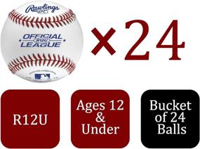 img 1 attached to 🧢 Rawlings Youth Game Play Baseballs (12U) in a 24-ball Bucket - R12UBUCK24