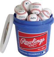 🧢 rawlings youth game play baseballs (12u) in a 24-ball bucket - r12ubuck24 logo