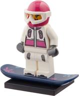 lego minifigures: female snowboarder mini figure for adventurous playtime логотип