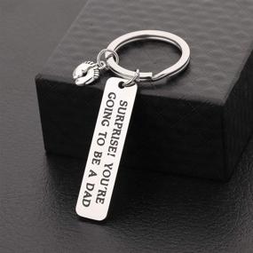 img 1 attached to New Dad Keychain - Pregnancy Announcement Gift for Husband, Father-to-Be - CHOORO Daddy Gift