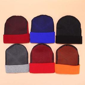 img 1 attached to 🧢 Jeremy Stone Professional Bboy Cap: Padded Headspin Beanies for Child and Adult Sizes, Knitted Cotton Spin Hat