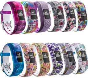img 4 attached to 📦 12 Pack of Replacement Bands for FITLI Compatible with Garmin Vivofit 3, Vivofit JR, and Vivofit JR 2 - Perfect for Kids, Women, and Men