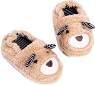 🐾 adorable cartoon animal toddler slippers - boys' plush shoes логотип