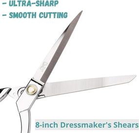 img 2 attached to Mr. Pen 8 inch Premium Fabric Scissors: Heavy Duty, Sharp Sewing Shears for Tailoring and Crafting