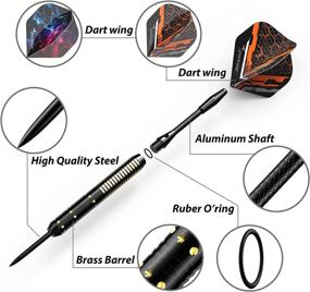 img 1 attached to Sportneer Professional Steel Tip Darts