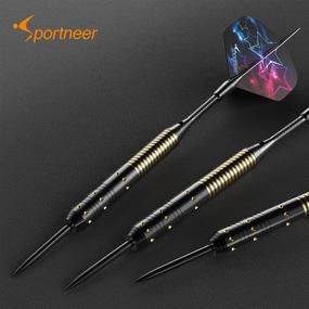 img 2 attached to Sportneer Professional Steel Tip Darts