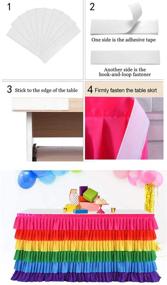 img 1 attached to 🎉 Colorful Rectangular Skirting Birthday Shower