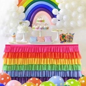 img 2 attached to 🎉 Colorful Rectangular Skirting Birthday Shower