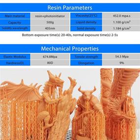 img 3 attached to 🖨️ Uniformation Standard LCD Printer Liquid: UV-Curing 405nm Resin for 3D Printer