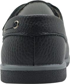 img 1 attached to Apakowa Kids Boys Loafers: Trendy Slip-On Boat Shoes with Strap for Toddlers, Little Kids & Big Kids