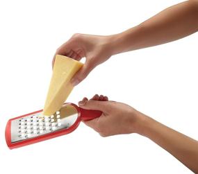 img 2 attached to KUHN RIKON 20190 Swiss Grater Set of 3: Efficiently Grate and Store with Red Storage Caddy