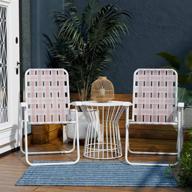 🌸 novogratz poolside gossip collection rosewater priscilla folding chairs, 2-pack logo