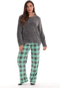img 3 attached to 🧦 Women's Pajama Pant Set with Coordinating Plush Socks and Playful Sayings