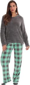 img 4 attached to 🧦 Women's Pajama Pant Set with Coordinating Plush Socks and Playful Sayings