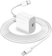 переносное зарядное устройство 20w с поддержкой apple mfi и кабелем usb c - lightning 6ft – совместимо с iphone 12/12 pro/12 pro max/12 mini/11/11 pro max/xs max x 8, ipad, airpods pro логотип